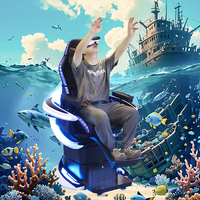 YHY Intérieur 9D VR Chaise Simulateur Machine De Jeu Vr Simulateur Fournisseur Poséidon Roller Coaster Équipement pour Parc D'attractions