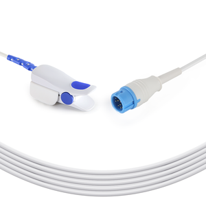 Capteur Spo2 Capteur de pince à <span class=keywords><strong>doigt</strong></span> adulte réutilisable Compatible Mindray PM 6000 Technologie Masimoos Alimentation en usine 12 broches - Product Image 1