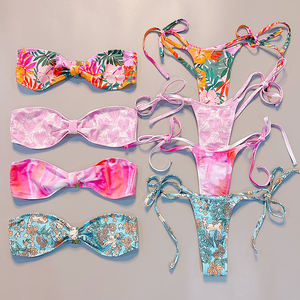 Sommer Zweiteiliges Bikini-Set Bade bekleidung Frauen Sexy Plus Size Beach wear Freizeit kleider Frauen Bikini Vertuschen Outfits Badeanzug