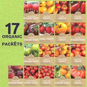 Pack Ultime <span class=keywords><strong>de</strong></span> 17 <span class=keywords><strong>Variétés</strong></span> <span class=keywords><strong>de</strong></span> Tomates Biologiques Certifiées Sans OGM Saison 2025 – Sachets Individuels pour Plantation Intérieure ou Extérieure - Product Image 3