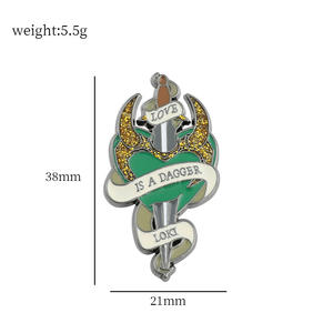 Spilla in Metallo Smaltato dei Film Marvel, Moonlight Knight, Scarlet Witch, <span class=keywords><strong>Loki</strong></span>, Vendita Calda - Product Image 6