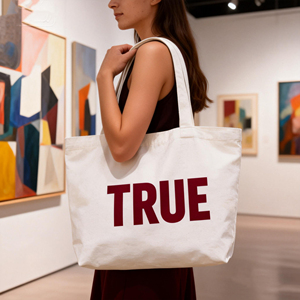 Custom Medium Small Reusable Canvas Tote Bag for Trade Show Giveaways