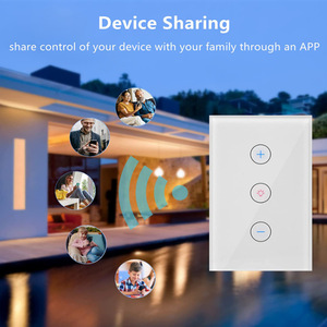 Interruptor de Luz WiFi Inteligente para <span class=keywords><strong>el</strong></span> Hogar, Control por Voz con <span class=keywords><strong>Alexa</strong></span> y Google Home, Android, PC, Aplicación Tuya, Temporizador, Ajuste de Velocidad, Hoteles - Product Image 2