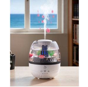 Nuova Idea Regalo 2026: Umidificatore per Acquario 350ml Bianco, Diffusore di Oli Essenziali ad Ultrasuoni, Diffusore per Aromaterapia - Product Image 1