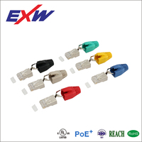Connecteur RJ45 Cat6 EXW de Haute Qualité Facile à Traverser Non Blindé