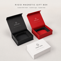 Boîte Cadeau de Luxe à Fermeture Magnétique, Logo Personnalisé, Options Noir/Rose, Insert Robuste pour Parfum et Cosmétiques Haut de Gamme