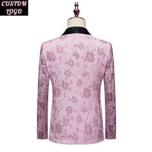 6XL Nam Phù Hợp Với Biểu Tượng Tùy Chỉnh 2 Mảnh Homme Blazer Jacquard Dệt Đám Cưới Sang Trọng Prom Phù Hợp Với Cho Nam Giới Cộng Với Kích Thước - Product Image 2