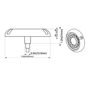 אביזרים ימיים WEIKEN כחול לבן LED אורות סירה ימית תת ימית