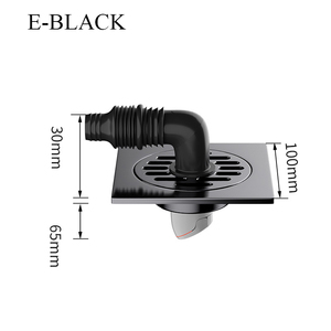 Custom 10CM Drain Ceramic Tiles Round Triangular Shape Gray Black Shower Room Floor Drain Anti-odor Drain Floor - Product Image 5