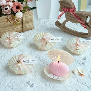 10 Conjuntos de Pacotes de Lembrancinhas para Festa com Velas Aromáticas de Freesia e Pérolas para Casamentos - Product Image 3