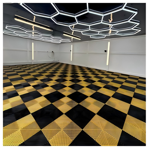 Grilles de sol en plastique robustes et esthétiques pour garage automobile, pièces de sol en plastique pour atelier, fabricant - Product Image 1
