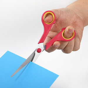 <b>Paper</b> Scissors Stainless Steel Straight Blade Student Office Craft Cutting Stationery Supplies PS34 - Product Image 1