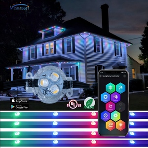 Mabnabbnable להתאמה אישית/<span class=keywords><strong>rgb</strong></span>/rgbw ip68 צג אור פיקסל מסך אלומיניום מסלול קבוע חג המולד אור אלחוטי - Product Image 1