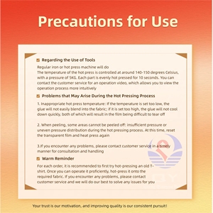 Tùy chỉnh Plastisol sắt trên dtf in phim dán mềm Pet truyền nhiệt T-Shirt thiết kế chống thấm nước sẵn sàng Báo Chí dtf chuyển - Product Image 6