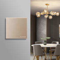 Interrupteur mural FUTINA N21 250V AC 10A 2 gangs 2 voies unipolaire compatible NFC à bouton-poussoir, garantie 10 ans CB/CE