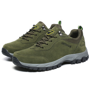 Botas de Senderismo para Hombre, Zapatos Deportivos para Caminar al Aire Libre, Tacón Bajo, Cordones Delanteros, Tallas Grandes, Zapatos de Trabajo - Product Image 1