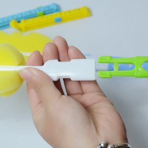 Love Cosy Detachable Sponge <b>Brush</b> Head For Baby <b>Bottle</b> Cleaning Yellow Color - Product Image 3