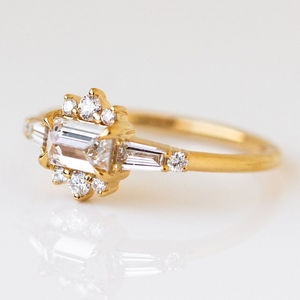 Joyería de Aniversario, Joyería de Oro de 14K, Joyería de Morganita Rosa, Anillo Ajustable de Plata S925 para Mujer - Product Image 3