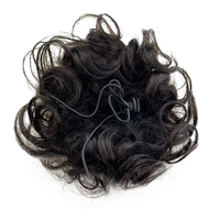 Meilleures ventes pour un profil capillaire plus volumineux et plus luxueux, chignon coiffé, torsadé, cheveux humains, chignon désordonné à nouer
