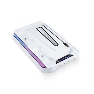 Base de Carga con Ventilador de Refrigeración <span class=keywords><strong>para</strong></span> Consola de Juegos <span class=keywords><strong>PLAY</strong></span> X, Soporte Vertical <span class=keywords><strong>para</strong></span> PS5 con <span class=keywords><strong>3</strong></span> Puertos USB HUB, Accesorios <span class=keywords><strong>para</strong></span> Juegos - Product Image 6