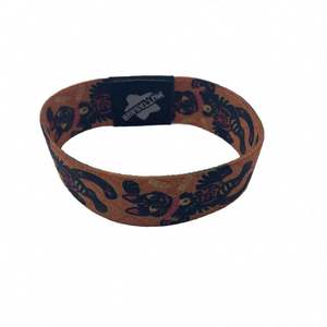 Bracelet de poignet élastique personnalisé en polyester, avec anneau de support élastique rétractable, pour événements et entrées, avec logo - Product Image 6