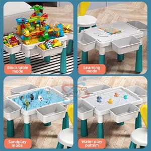 Samtoycn Op Maat Gemaakte Multifunctionele Glijdende Stenen Track Speelgoed Diy Assembleren Speeltafel Kinderen Activiteit Tafelblok Bouwtafels - Product Image 4