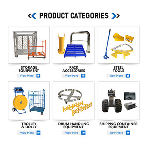 Bastidores apilables y plegables de alta resistencia para almacén, estante de poste de acero de Metal de almacenamiento apilable portátil móvil duradero - Product Image 5