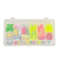 Kit de 92 leurres de pêche : Vib, Têtes plombées, Hameçons crank, Popper, Frogs, Spinners, leurres pour brochet et bar, Minnow, Earthworm Combo
