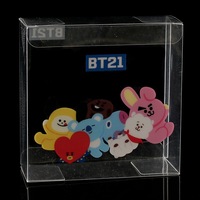 Vente en gros Boîte en acétate PET PVC transparent personnalisé Emballage pliable en plastique transparent avec des matériaux recyclés