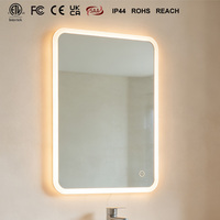 Miroir de salle de bain LED sans cadre NewThingLine pour projets hôteliers, vente en gros |   Miroir sans rétroéclairage LED, fournisseur de miroirs CRI 90 IP44