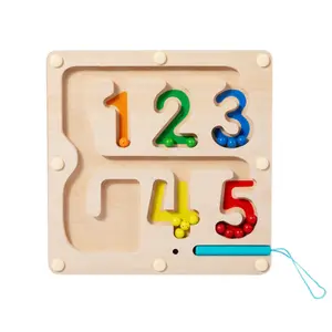 Perline magnetiche labirinto gioco da tavolo digitale per bambini classificazione dei colori matita magnetica bambino manuale cervello giocattoli educativi