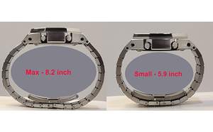 Bracelets de remplacement réglables en chaîne dorée en acier inoxydable, ga2100 tout métal bracelet de montre lunette <span class=keywords><strong>mod</strong></span> pour <span class=keywords><strong>casioak</strong></span> - Product Image 3