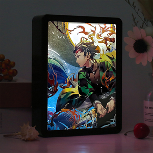 Articles cadeaux lumineux d'anime personnalisés Figurine d'action d'anime Boîte à lumière Style manga japonais <span class=keywords><strong>Lampe</strong></span> de nuit LED pour chambre d'enfant - Product Image 3