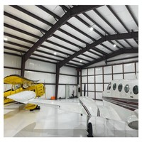 Hangar en structure d'acier haute résistance |   Bâtiment de garage préfabriqué pour avions avec une conception à grande portée