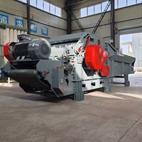 Broyeur de bois CE, machine à sciure, déchiqueteuse de branches et de troncs, moteur à engrenages 380V 3-40T pour l'agriculture et la foresterie