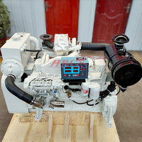 China modificado 6BT 5.9L 300hp 3000RPM Kit de conversión de motor marino con caja de cambios para barco de arrastre de potencia