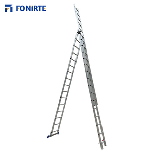 Échelle moderne en fer rétractable <span class=keywords><strong>deux</strong></span>-en-un 2x6-2x16 <span class=keywords><strong>marches</strong></span> Échelle de feu télescopique légère pour usage domestique avec certificat EN131 - Product Image 4