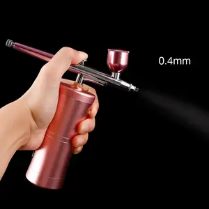 Venta caliente recargable potente Usb Barber Spray compresor de aire inalámbrico pastel aerógrafo para decorar pasteles Kit de aerógrafo