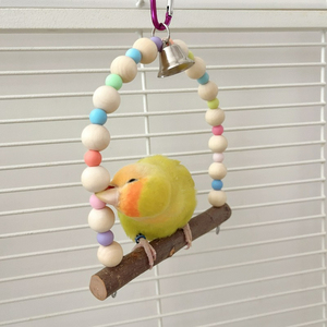 Jouets pour perroquets en bois naturel GSF en gros <span class=keywords><strong>d</strong></span>'usine, <span class=keywords><strong>prix</strong></span> réduits en vrac, empêchant la mastication des plumes, jouets naturels en pin pour perroquets - Product Image 2