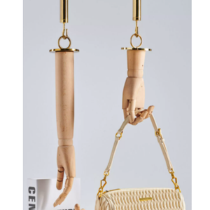 Precio al por mayor Gafas de Sol de color de madera Maniquí de mano para exhibición de bolsos Mano de madera colgante - Product Image 1