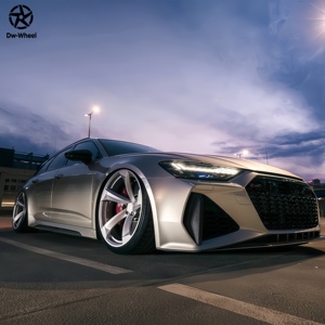Cerchi in Lega Forgiati DW Stile Rotor <span class=keywords><strong>19</strong></span> 20 21 22 23 24 Pollici, Concavi Profondi, Argento, per Auto Passeggeri 5x112, Compatibili con Audi RSQ8 RS6 Avant RS7 - Product Image 5