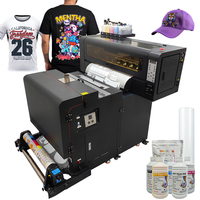 Imprimante jet d'encre à double tête d'impression avec circulation d'encre blanche, imprimante DTF pour film, pour impression par transfert thermique sur T-shirts, casquettes et textiles