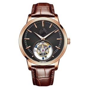 Reloj Tourbillon de Lujo de Acero Inoxidable con Logotipo Personalizado, Esfera de Cristal Luminosa, Manecillas con Puntero, Movimiento Automático, Reloj de Lujo para Hombre - Product Image 3
