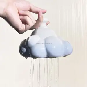 Lucu Thumb Cloud penyiraman dapat hujan awan penyiraman Bell Pot jempol keramik buatan tangan hadiah tanaman, hadiah rumah baru