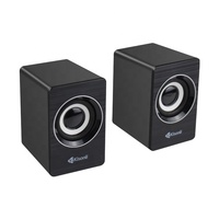 Speaker Mini PC Aktif Kisonli untuk Rumah, Portabel, Plastik, Gadget Elektronik dengan Komunikasi Audio USB AUX, Speaker Komputer