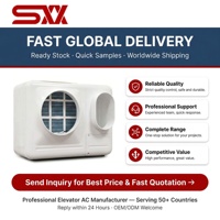Asansör Klima Cihazı 4500W Soğutma ve Isıtma IPX4 Su Geçirmez R410 Sessiz Uzaktan Kumandalı Araç Üstü Kabin Klima Ünitesi Alışveriş Merkezi Fiyatları