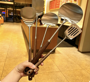 Mini Spatule de Cuisine en Acier Inoxydable 304, Spatule à Noyer pour Viande, Outil Métallique pour Frites, Pommes et Champignons, Ustensile de Cuisine Domestique - Product Image 2
