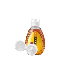 38/400mm Cou Fini PP Honey Cap En Plastique Flip Top Couvercle De Distribution Avec Valve En Silicone