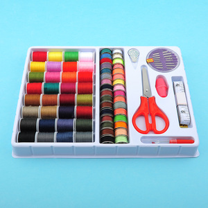 Boîte de Kit de <span class=keywords><strong>couture</strong></span> <span class=keywords><strong>professionnelle</strong></span>, Kit multifonction Portable pour <span class=keywords><strong>couture</strong></span> de ciseaux de mesure, fil d'aiguilles <span class=keywords><strong>à</strong></span> coudre, 10 pièces - Product Image 2