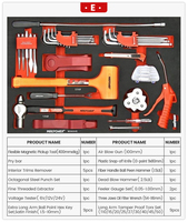 Ensemble d'outils multifonctionnels pour véhicules MAXPOWER, 368 pièces, en métal, avec chariot à outils